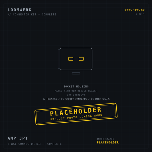 AMP JPT 2-way connector kit — placeholder image