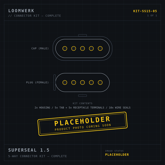 Superseal 1.5 5-way connector kit — placeholder image